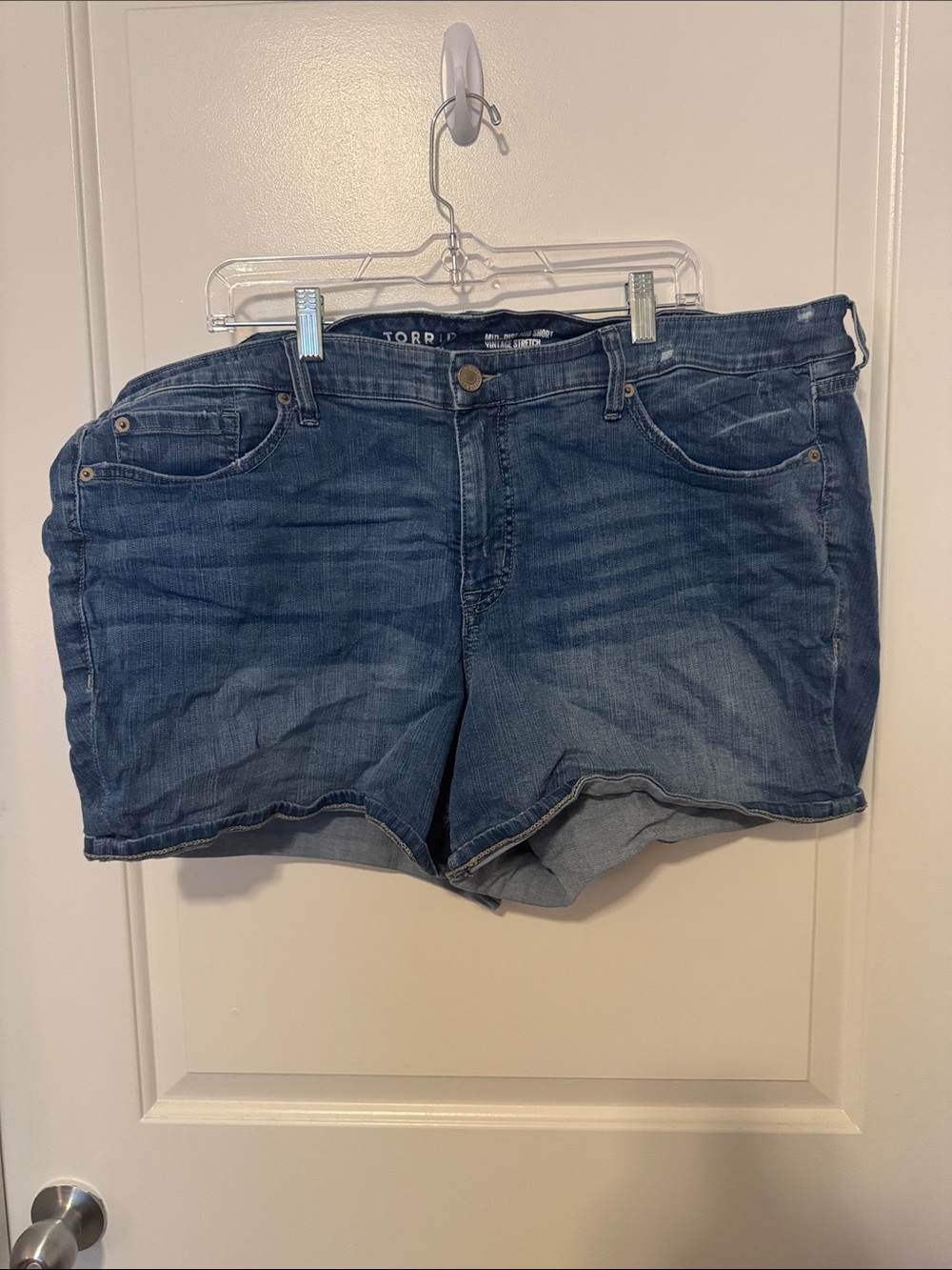 torrid Blue Stretch Denim Jean Shorts